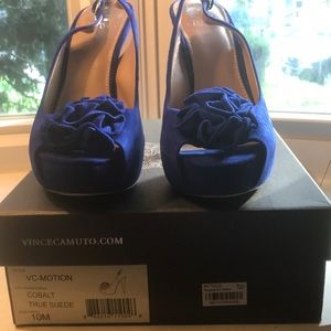 Brand New Royal Blue Sexy Shoe platinum heel